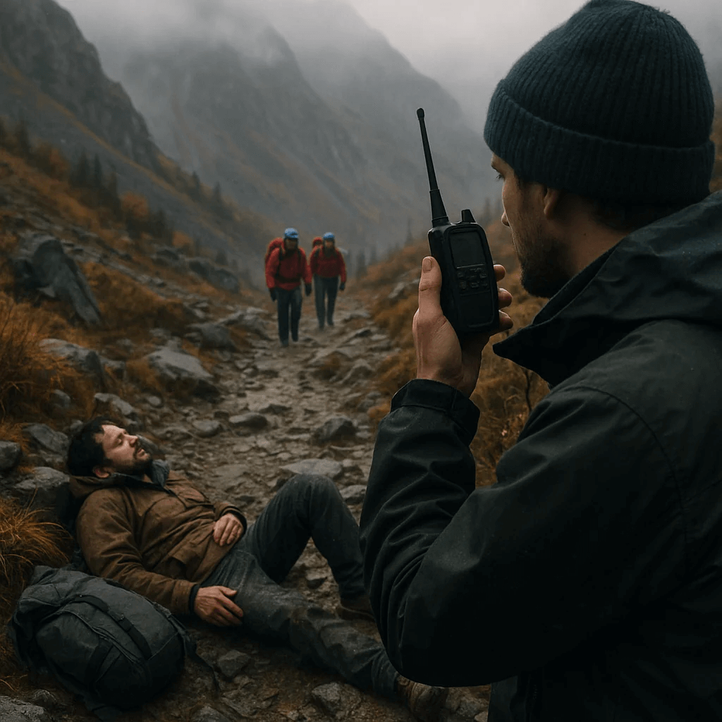 Russian Conversation – Contacting Mountain Rescue During Hiking Accident